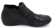 Remonte Dames Enkellaars - R7674-03 Zwart/Combi - Maat 39