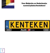 Audi S-Line kentekenplaathouder/nummerplaathouder - Belgische en Nederlandse kentekens