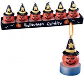 Carnival Toys Theelichtjes Pompoen Scary Wax Oranje 6-delig