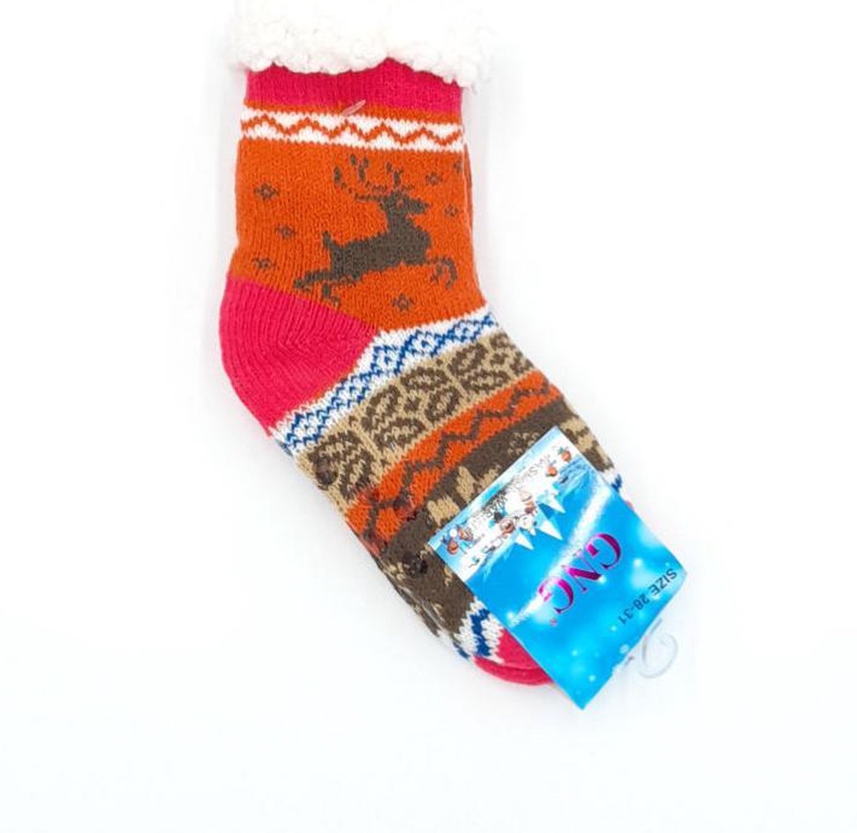 Kerstsokken rendier unisex kerstcadeau gevoerde sokken kindersokken  verwarmde sokken... | bol.com
