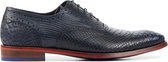 Floris van Bommel Veterschoenen Heren / Schoenen - Leer - Pythonprint - SFM-30238 - Blauw - Maat 41