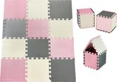 Moby-System Puzzelmat voor baby's, 120 cm x 90 cm x 1,2 cm, geurloos, mat grote, puzzelmat voor jongens en meisjes, speelmat vrij van schadelijke stoffen, geurloze kruipmat