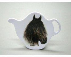 Geharo theezakhouder Fries paard, 10 x 7,5 cm