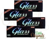 GLASS Lange Vloei - Vloeipapier - Rolling paper (Smoking) - King size Slim - 4 stuks