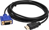 DrPhone HTV HDMI Mannelijk naar VGA Mannelijk Kabel- HD 1080p - D-SUB 15 Pin M/M - 1.8M