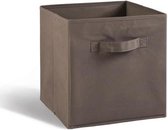 COMPO Opberglade - Stof - 27x27x28 cm - Bruin