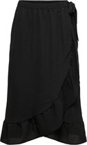 Onlnova Lux Merle Midi Wrap Skirt Solid 15233161 Black