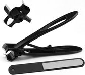 STAINS Nagelknipper - Complete set - Teennagelknipper - Tegen kalknagels - Met nagelvijl - Nageltang - Ook voor hond & kat - RVS & Titanium