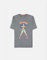 DC Comics Wonder Woman Dames Tshirt -M- Grijs