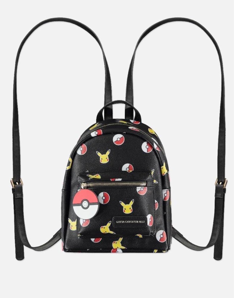 Pokémon - Pikachu Mini Rugtas - Zwart