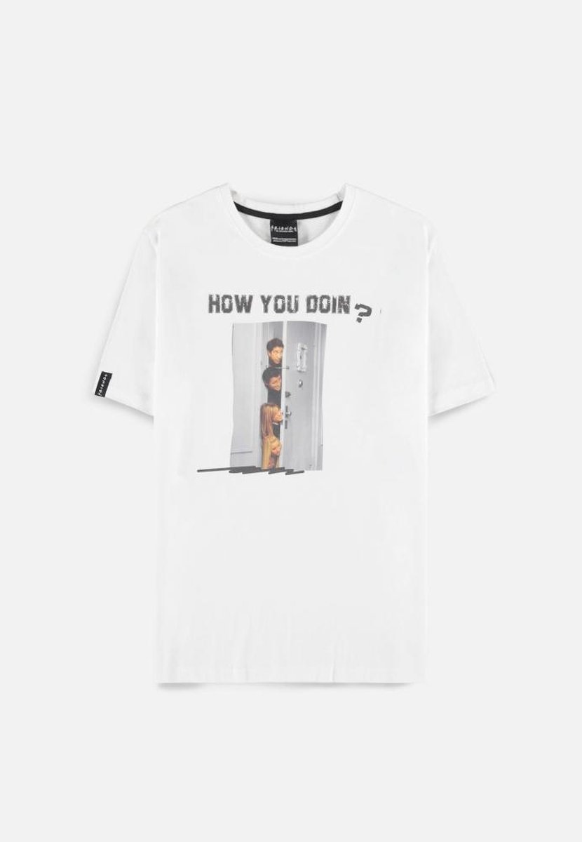 Friends - How You Doin Heren T-shirt - S - Wit