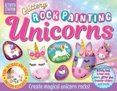 Complete set om Happy Stones te maken met uitstekende Instructieboek! Glittery Rock Painting Unicorns - Eenhoorn Stenen Verven (Happy Stones)