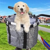 Fietsmand opvouwbaar, waterdicht,  tas voor kleine hond, picknick, winkelen