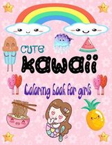 Cute Kawaii coloring book for girls