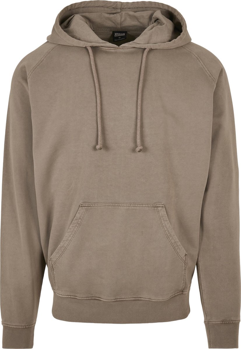Heren Hoody Hoodie Overdyed Hoody darkkaki Dark Kaki