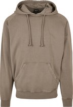 Heren Hoody - Hoodie - Overdyed Hoody darkkaki