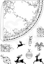 Stempel - Creative Expressions - Pink ink - Clear stamp - Festive cone
