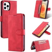 AZNS Dream Second Generation Skin Feel PU + TPU Horizontale Flip Lederen Case met Houder & Kaartsleuven & Portemonnee Voor iPhone 13 Pro (Rood)