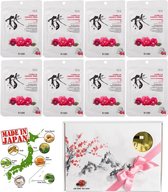 MITOMO Japan Camellia Flower Beauty Face Mask Giftbox - Japanse Skincare Gezichtsmaskers met Geschenkdoos - Masker Geschenkset voor Vrouwen - 8-Pack