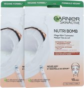 Garnier Skin Active Nutri Bomb Vegan Masker - Coco (set van 2)