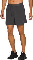 Asics Road 7 in Short 2011A768-020, Mannen, Grijs, Shorts, maat: L