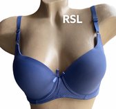 Dames BH effen gladde 70B donkerblauw