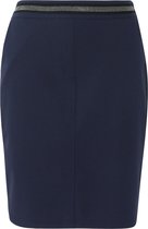 Cassis - Female - Effen rok in bengaline  - Marineblauw