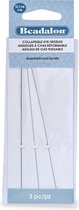 Beadalon Collapsible Eye Needles, 5 in (12.7 cm), Variety Pack, Fine 0.30 mm (.012 in), Medium 0.36 mm (.014 in), Heavy 0.51 (.020 in), 3 pc total