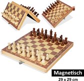 Magnetisch schaakbord met schaakstukken - Schaakset - Schaakspel - Coördinaten- Opklapbaar - 29 x 29 cm