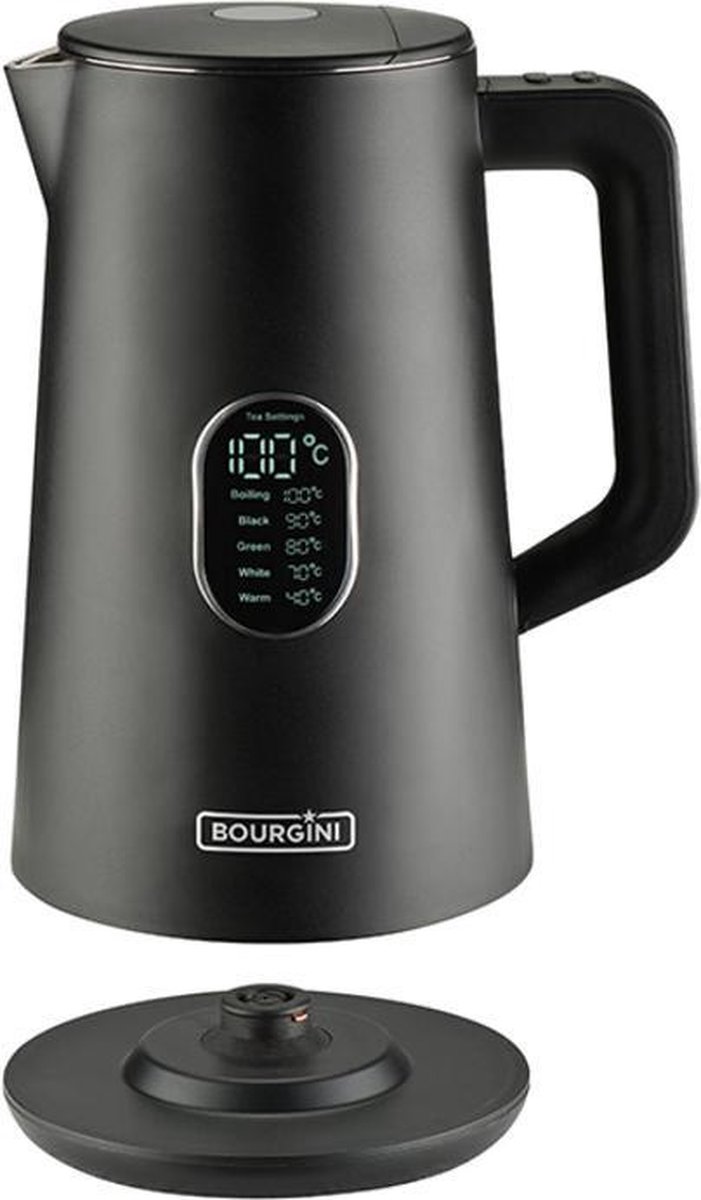 Bourgini waterkoker Cool Touch Digitaal - 1,5 liter | bol.