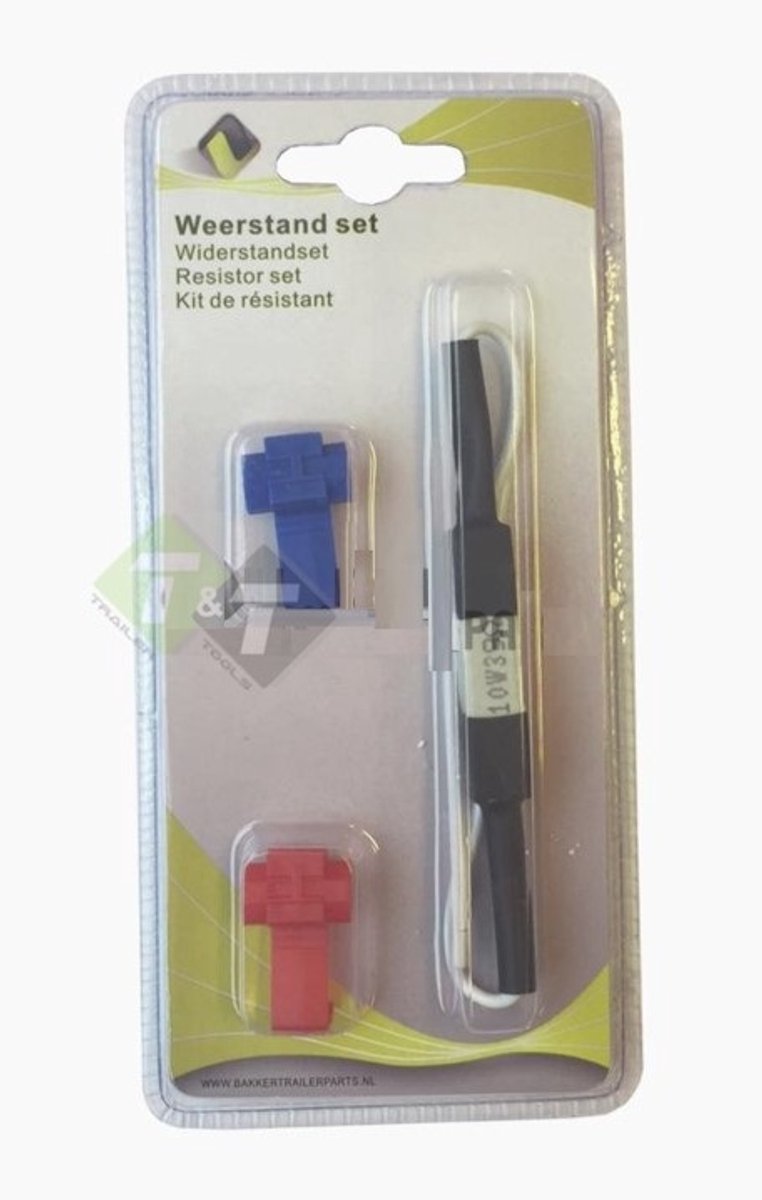LED Weerstandset - 10 Watt - Rood/Zwart - Voertuigverlichting