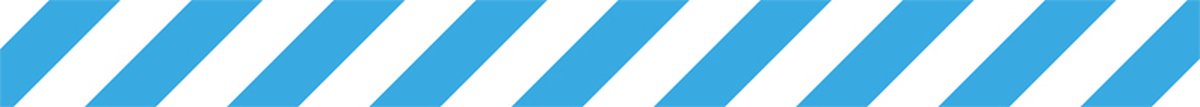 Tarifold vloersticker zonder tekst, ft 90 x 1000 mm, wit/blauw