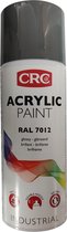 CRC Acryl spuitlak - Lak - Sneldrogend - Kras en UV bestendig - Bazaltgrijs - RAL 7012