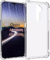 Oppo A5 2020 / A9 2020 - Anti Shock Silicone Bumper Hoesje - Transparant