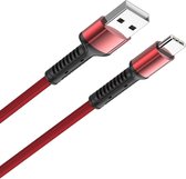 LS63 Toughness USB C Type Oplaad Kabel 2.4A Fast Cable - geschikt voor o.a Samsung / Sony / Motorola / Nokia / Xiaomi / LG / OnePlus / Huawei