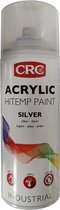 CRC Acryl spuitlak - Hittebestendige Lak - Sneldrogend - Tot 800 graden - Zilver