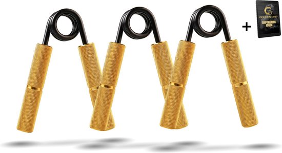 Gouden Grip Handknijpers Medium Set Level 2-4 (45-90kg)
