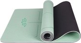 DW4Trading® Yogamat 183 x 61cm mintgroen/zwart