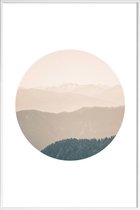 JUNIQE - Poster in kunststof lijst Karwendel - foto -40x60 /Bruin &