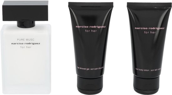 Narciso Rodriguez for Her Pure Musc Geschenkset - Eau de Parfum + Bodylotion + Douchegel - Narciso Rodriguez