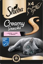 11x Sheba Creamy Snacks Zalm 4 stuks