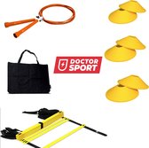 Fitness Sport Training Set - Speedrope Voetenladder Pylonnen - in tas Top Kwaliteit Klasse en Geweldig