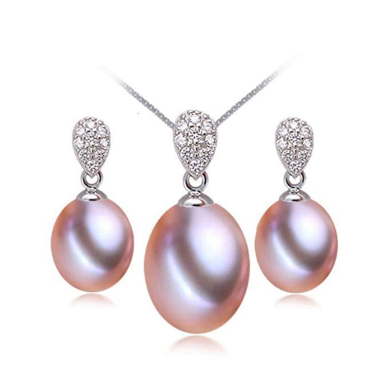 Parelketting met barok parels, slot verguld, ketting 14k goud. - Het Antiek