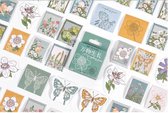 46 Stickers Vlinders, Vogels en Planten - E009 - Voor Scrapbook Of Bullet Journal - Stickers Voor Volwassenen En Kinderen - Agenda Stickers - Decoratie Stickers