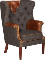 Chesterfield Harris Tweed Fauteuil Kniphofia