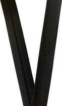 Biaisband zwart - katoen 20mm - rol van 20 meter