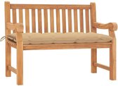 Medina Tuinbank met kussen 120 cm massief teakhout