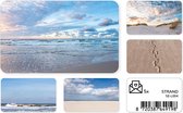 Strand - Set van 5 Wenskaarten Waddeneilanden