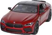 Kinsmart Auto Bmw M8 Competition Coupe 12,5 Cm 1:38 Staal Rood