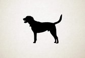 Goldador - Silhouette hond - S - 41x55cm - Zwart - wanddecoratie